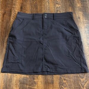 Prana Dark Gray Athletic Skort Skirt Shorts  Women’s Size 10 Outdoors Camping